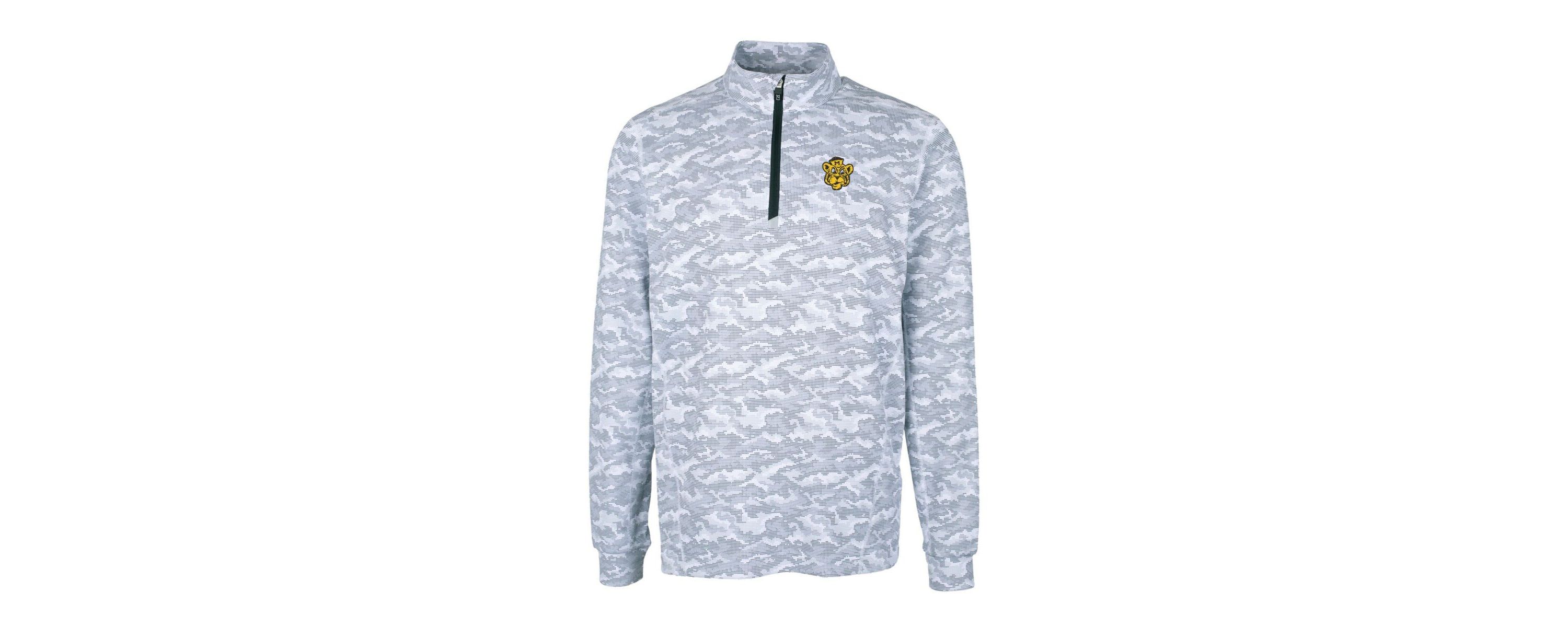 NCAA Missouri Tigers Vault Traverse Print Stretch Quarter-Zip Pullover Top