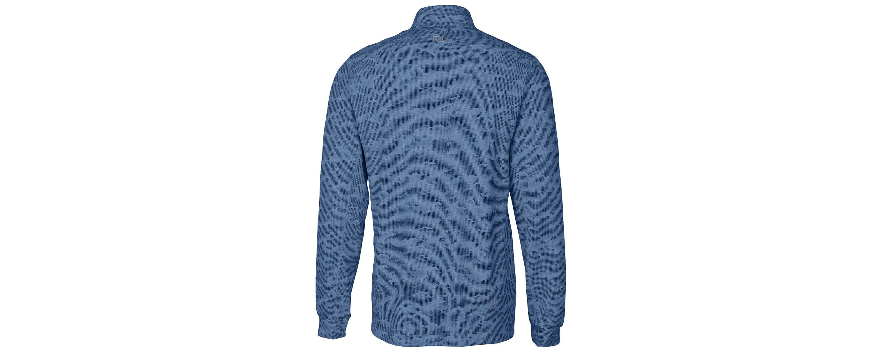 NCAA West Virginia Mountaineers Vault Traverse Print Stretch Quarter-Zip Pullover Top