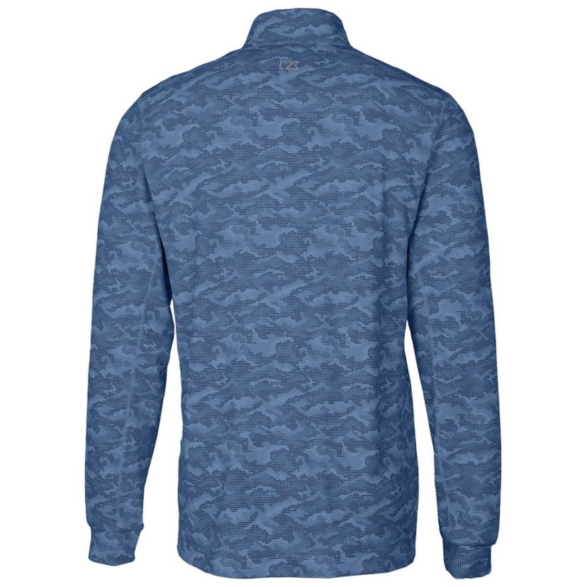 NCAA West Virginia Mountaineers Vault Traverse Print Stretch Quarter-Zip Pullover Top