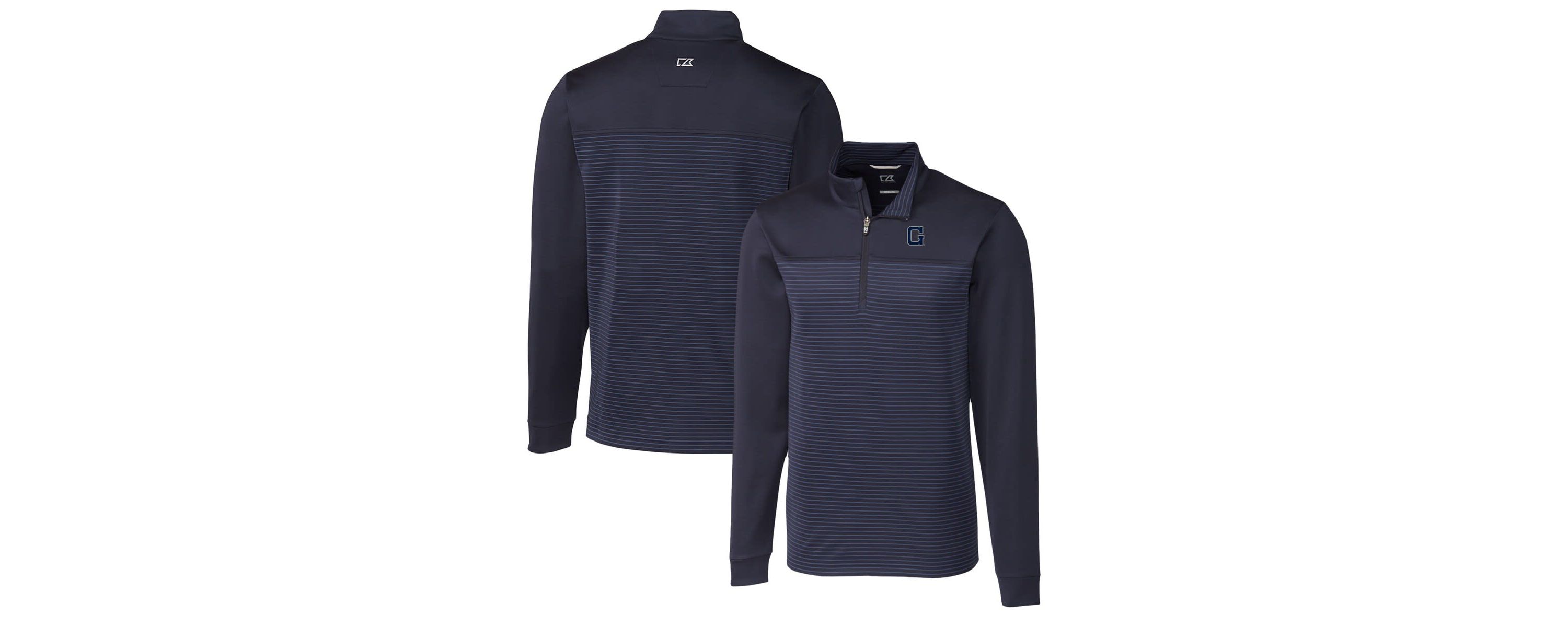 NCAA Georgetown Hoyas Traverse Stripe Quarter-Zip Pullover Top
