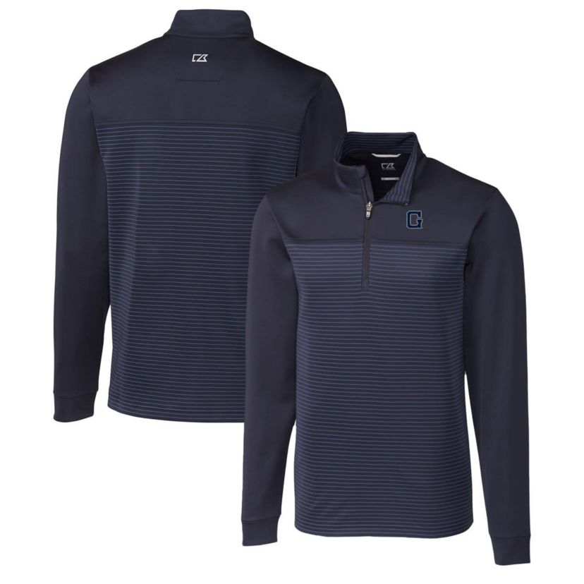 NCAA Georgetown Hoyas Traverse Stripe Quarter-Zip Pullover Top