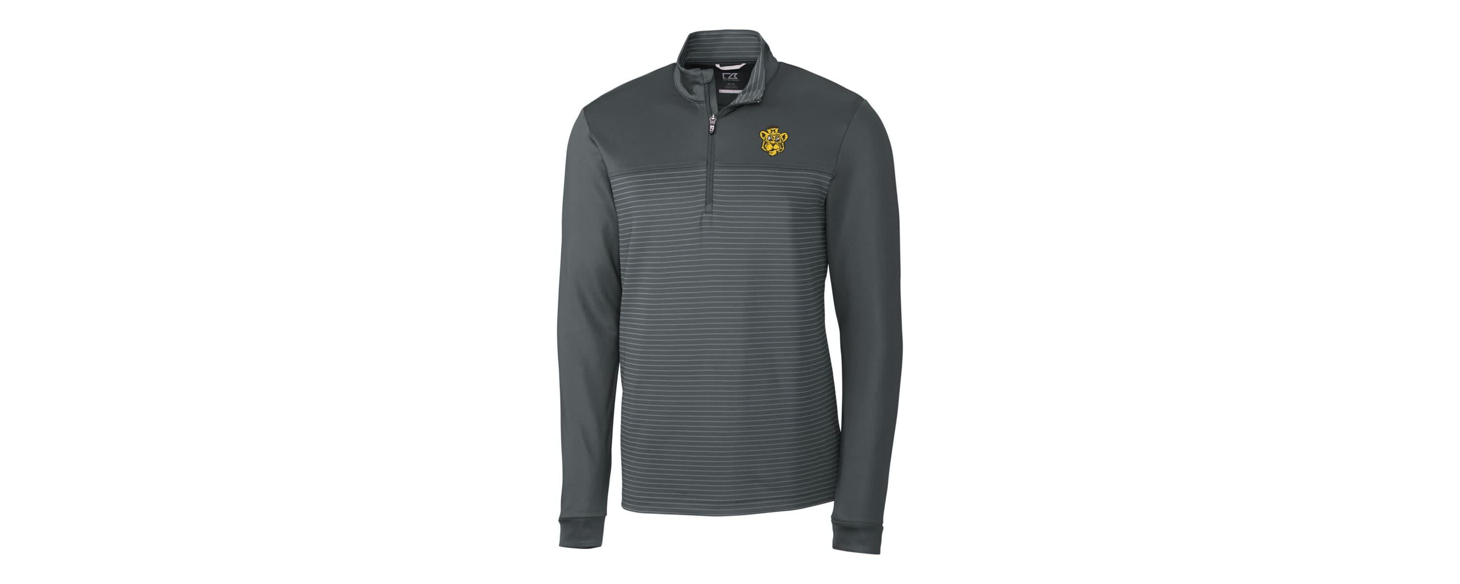 NCAA Missouri Tigers Traverse Stripe Quarter-Zip Pullover Top