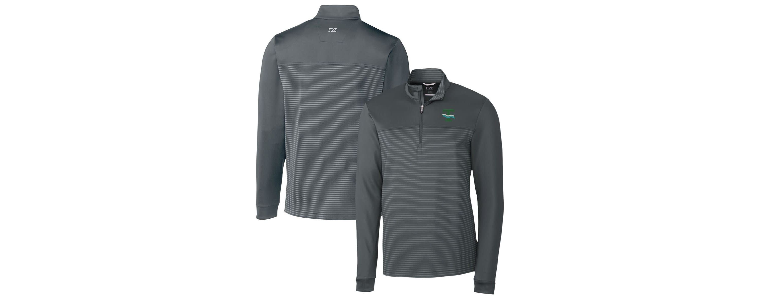 Tulane Green Wave NCAA Tulane Wave Traverse Stripe Quarter-Zip Pullover Top
