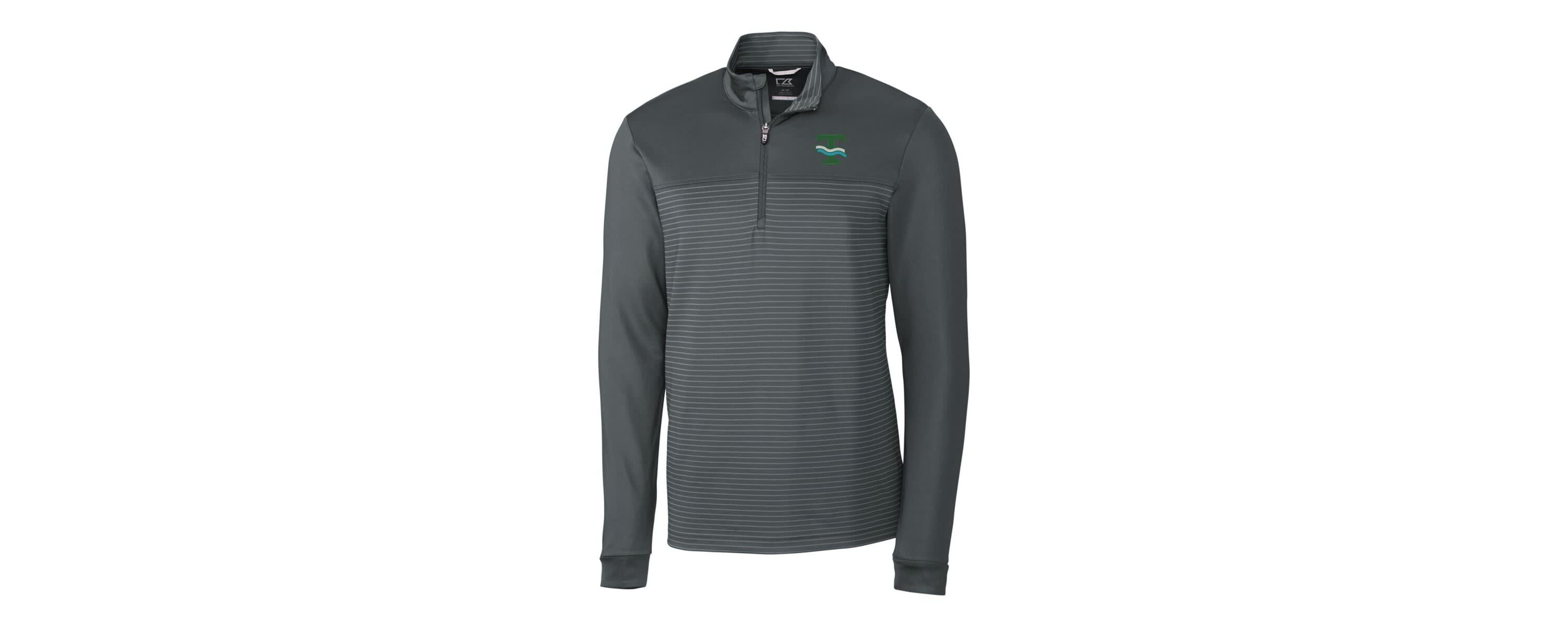 Tulane Green Wave NCAA Tulane Wave Traverse Stripe Quarter-Zip Pullover Top