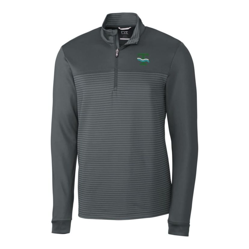 Tulane Green Wave NCAA Tulane Wave Traverse Stripe Quarter-Zip Pullover Top