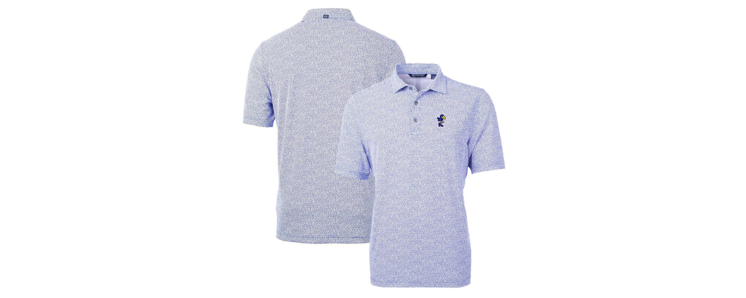 NCAA Kansas Jayhawks Virtue Eco Pique Botanical Recycled Polo