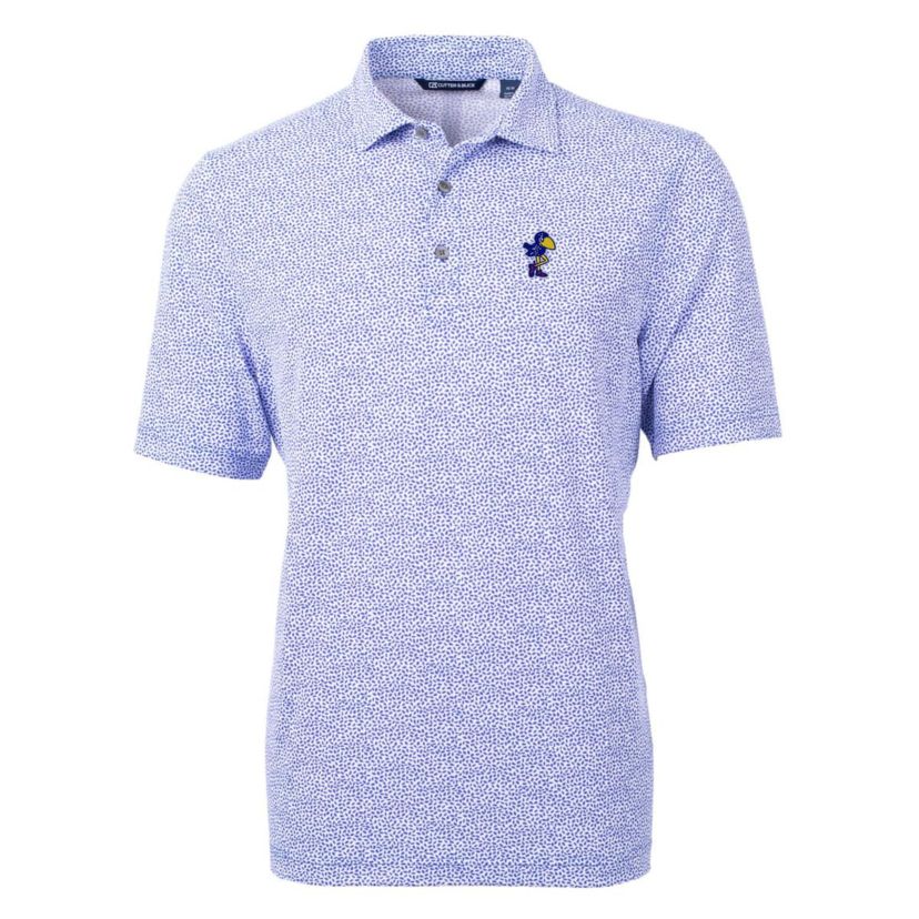 NCAA Kansas Jayhawks Virtue Eco Pique Botanical Recycled Polo