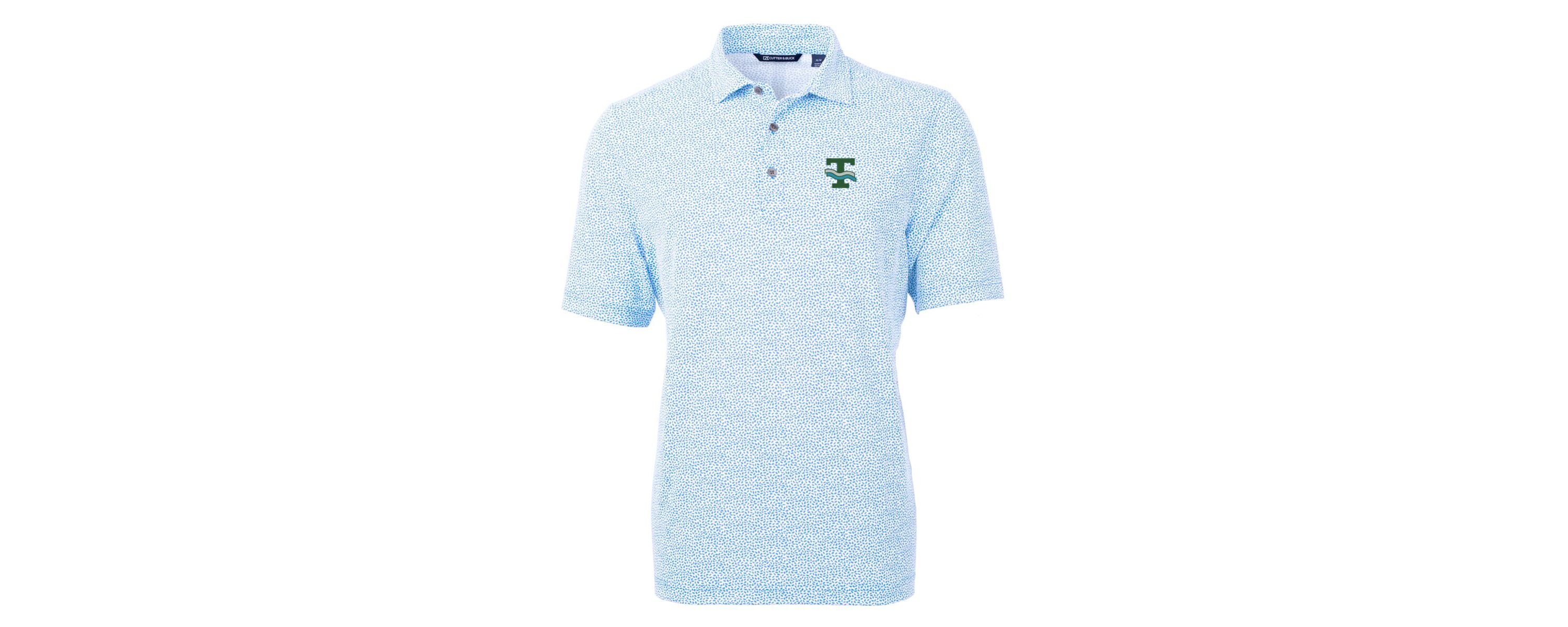 Tulane Green Wave NCAA Light Tulane Wave Virtue Eco Pique Botanical Recycled Polo