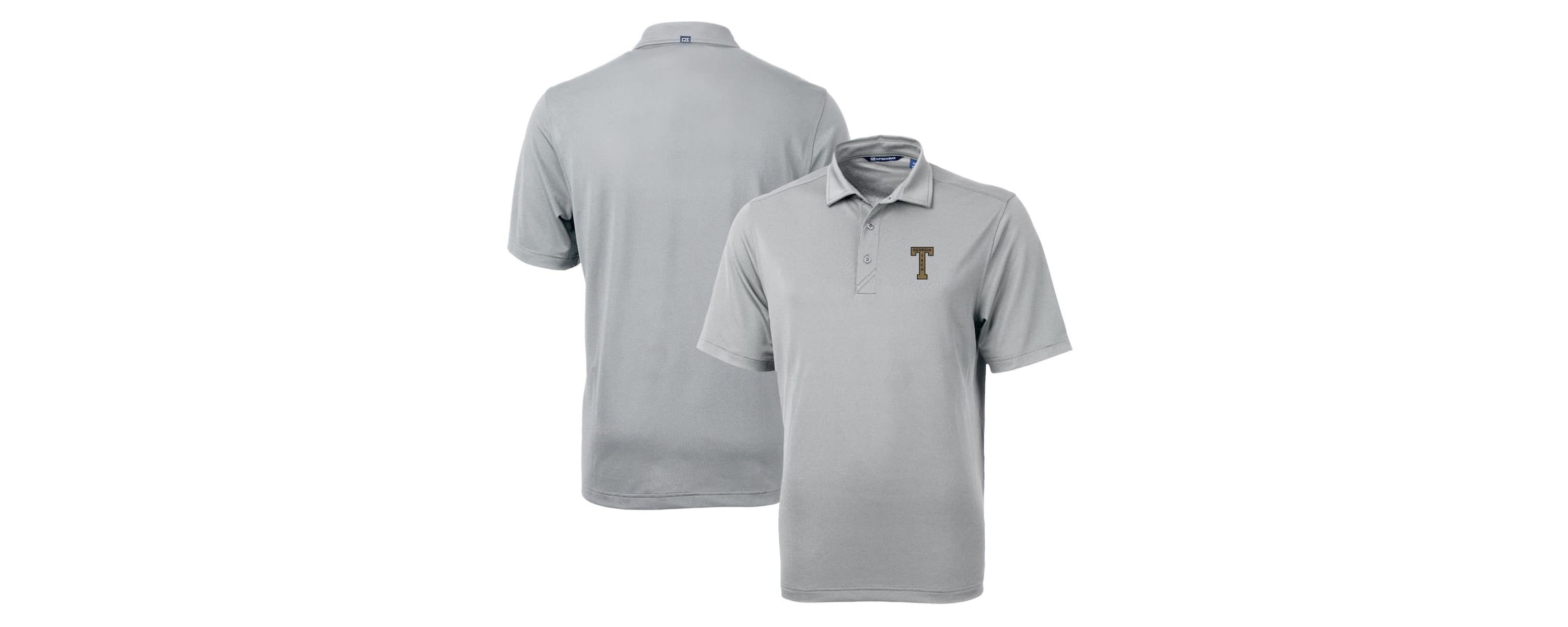 Georgia Tech Yellow Jackets NCAA Georgia Tech Jackets Team Logo Virtue Eco Pique Recycled Polo