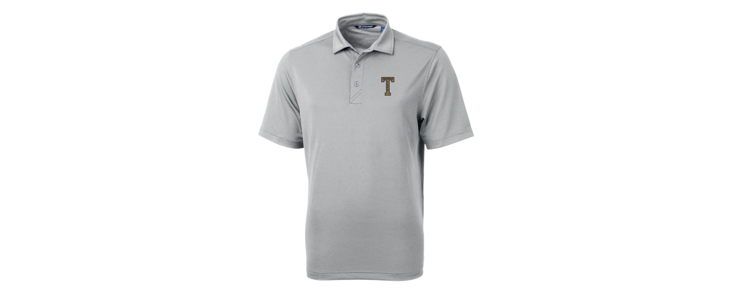 Georgia Tech Yellow Jackets NCAA Georgia Tech Jackets Team Logo Virtue Eco Pique Recycled Polo