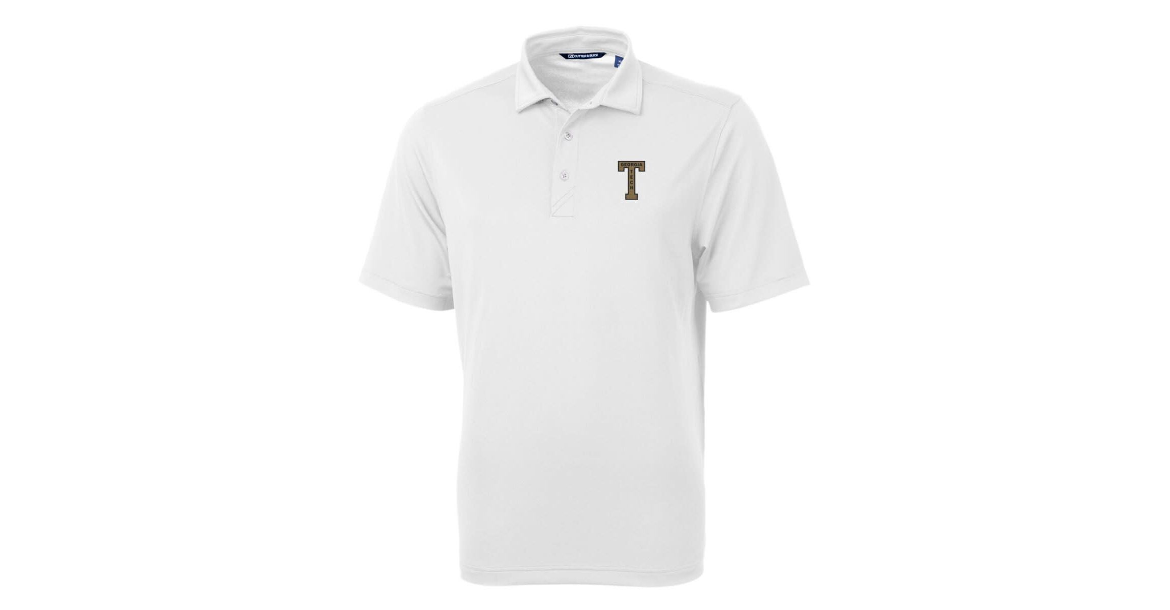 Georgia Tech Yellow Jackets NCAA Georgia Tech Jackets Team Logo Virtue Eco Pique Recycled Polo
