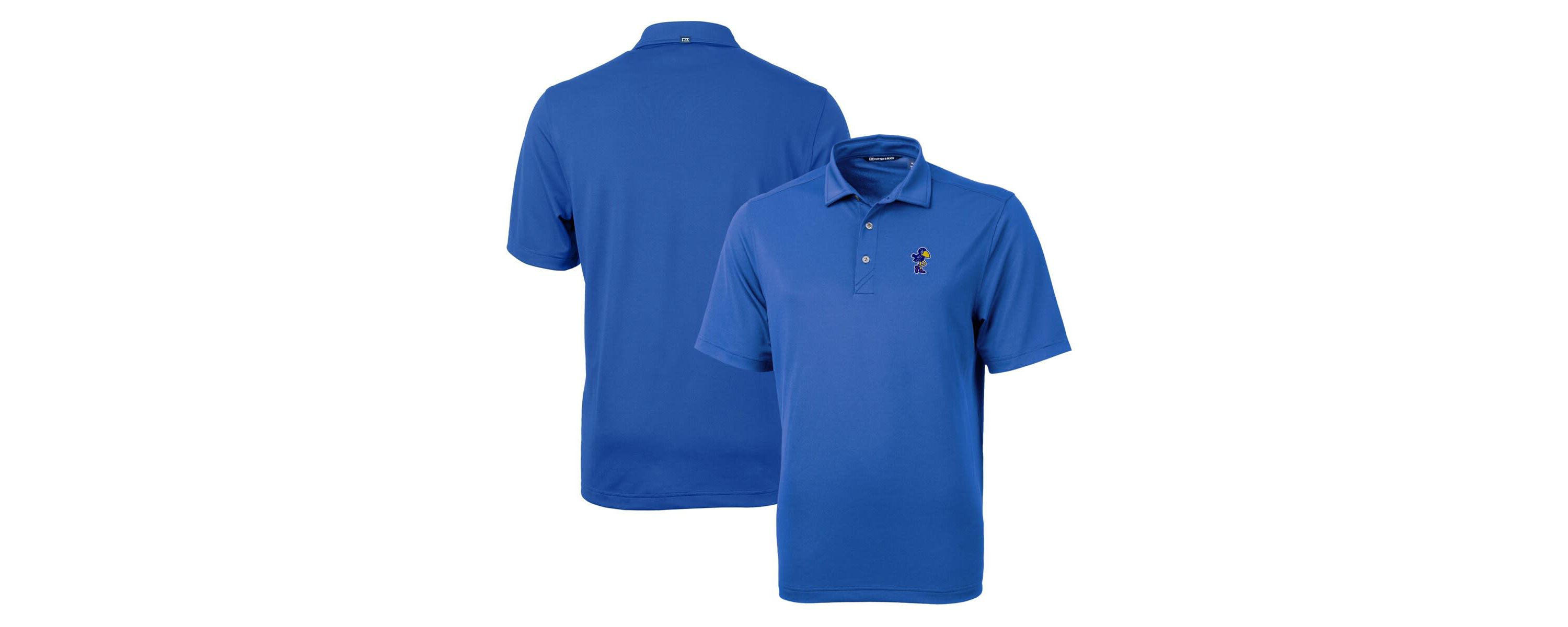 NCAA Kansas Jayhawks Team Logo Virtue Eco Pique Recycled Polo