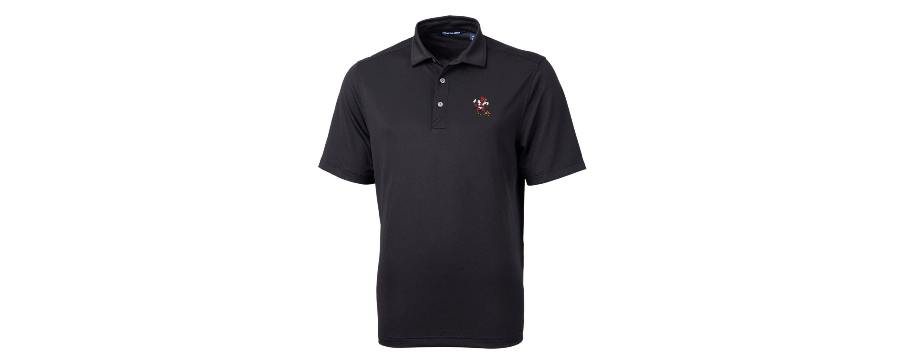 NCAA Louisville Cardinals Team Logo Virtue Eco Pique Recycled Polo