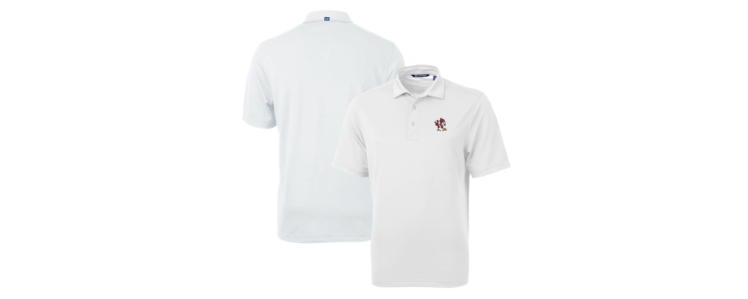 NCAA Louisville Cardinals Team Logo Virtue Eco Pique Recycled Polo