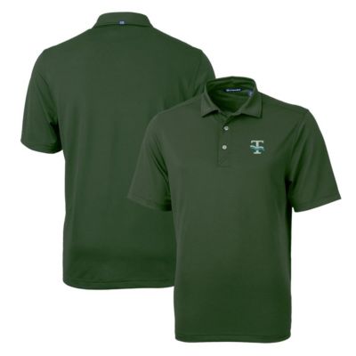 Cutter & Buck Men's Tulane Green Wave NCAA Tulane Wave Team Logo Virtue Eco Pique Recycled Polo