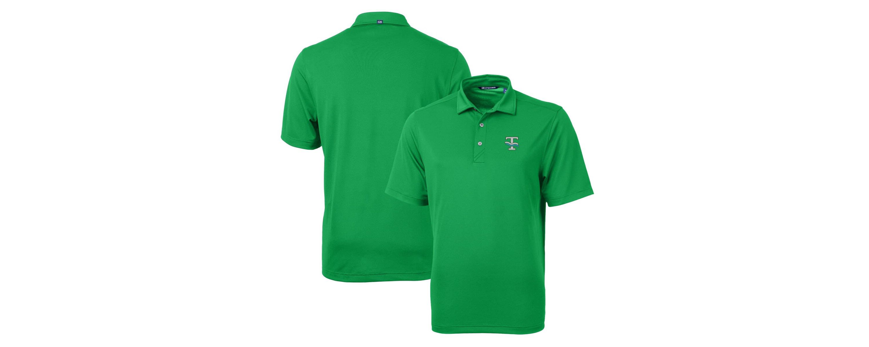 Tulane Green Wave NCAA Kelly Tulane Wave Team Logo Virtue Eco Pique Recycled Polo