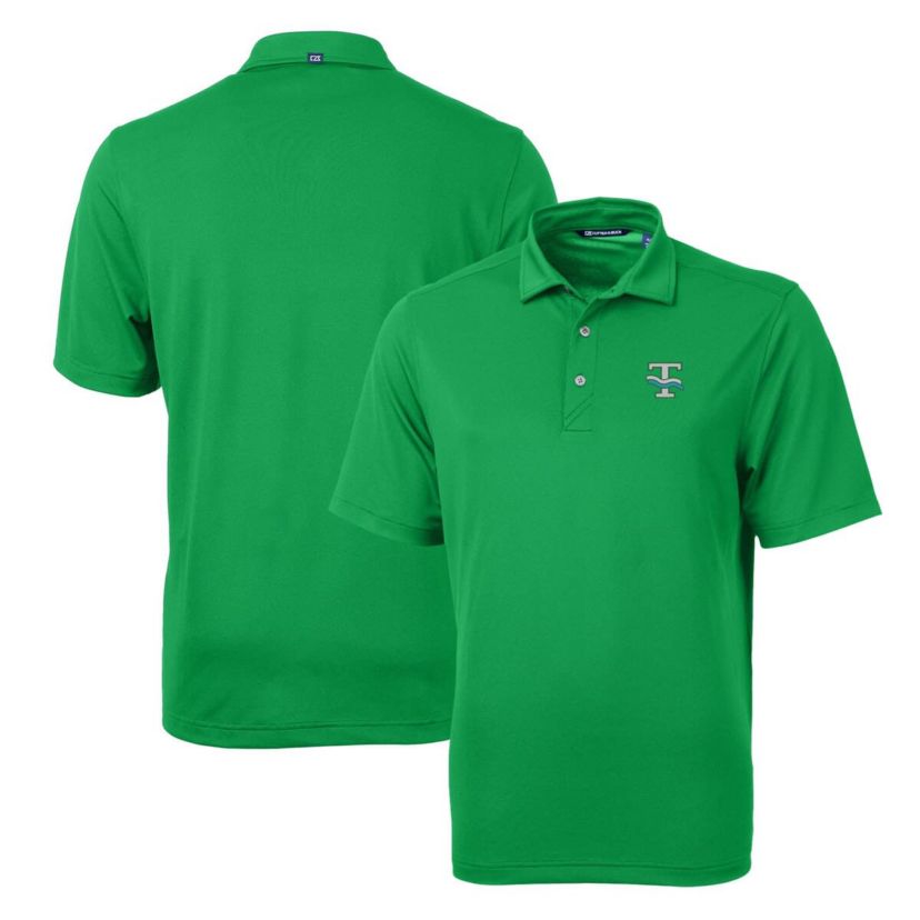 Tulane Green Wave NCAA Kelly Tulane Wave Team Logo Virtue Eco Pique Recycled Polo