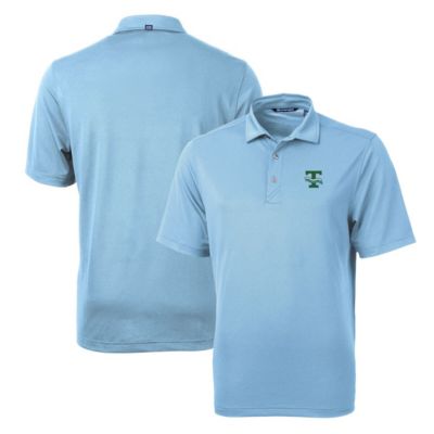 Cutter & Buck Men's Tulane Green Wave NCAA Light Tulane Wave Team Logo Virtue Eco Pique Recycled Polo