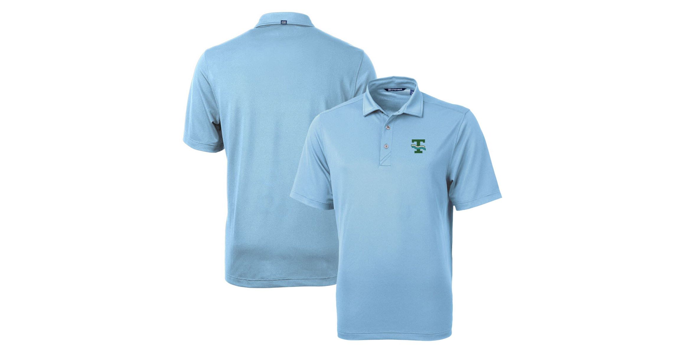 Tulane Green Wave NCAA Light Tulane Wave Team Logo Virtue Eco Pique Recycled Polo