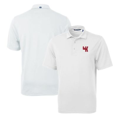 Cutter & Buck Men's NCAA Western Kentucky Hilltoppers Team Logo Virtue Eco Pique Recycled Polo, White, Large -  0197096504243