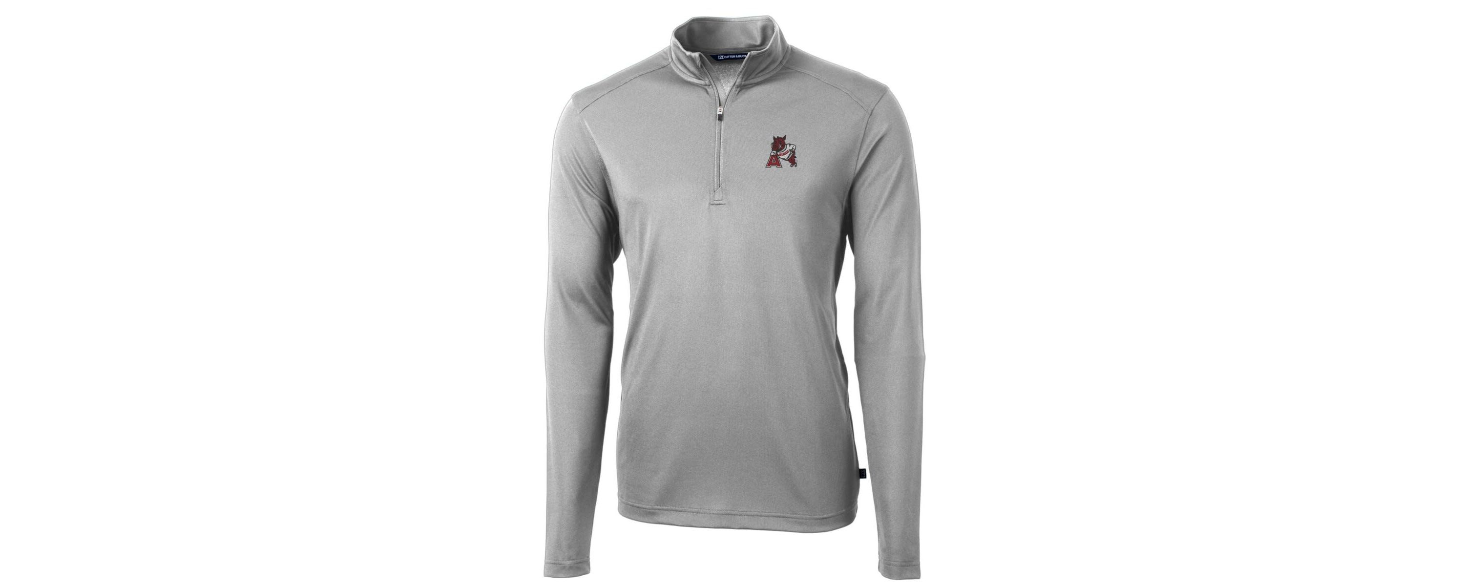 NCAA Arkansas Razorbacks Virtue Eco Pique Recycled Quarter-Zip Pullover Top