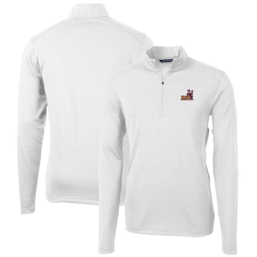 NCAA Arizona State Sun Devils Virtue Eco Pique Recycled Quarter-Zip Pullover Top