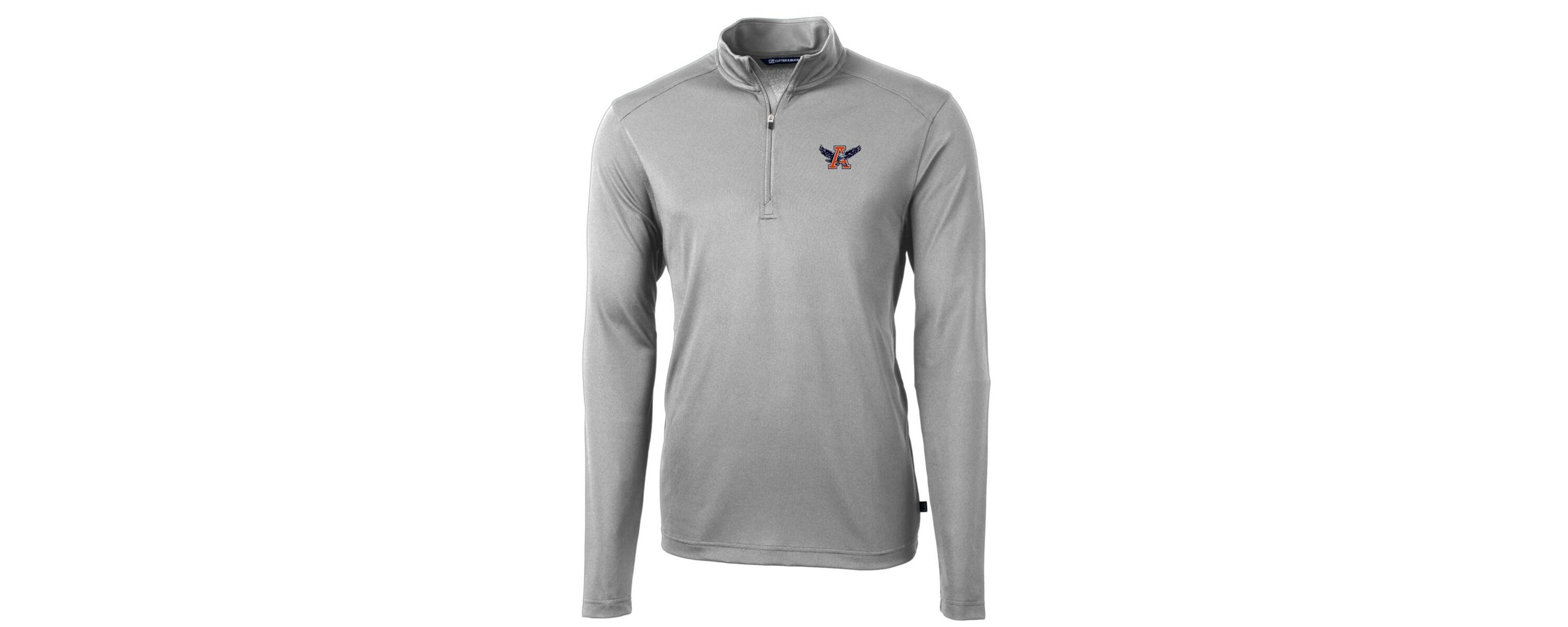 NCAA Auburn Tigers Virtue Eco Pique Recycled Quarter-Zip Pullover Top