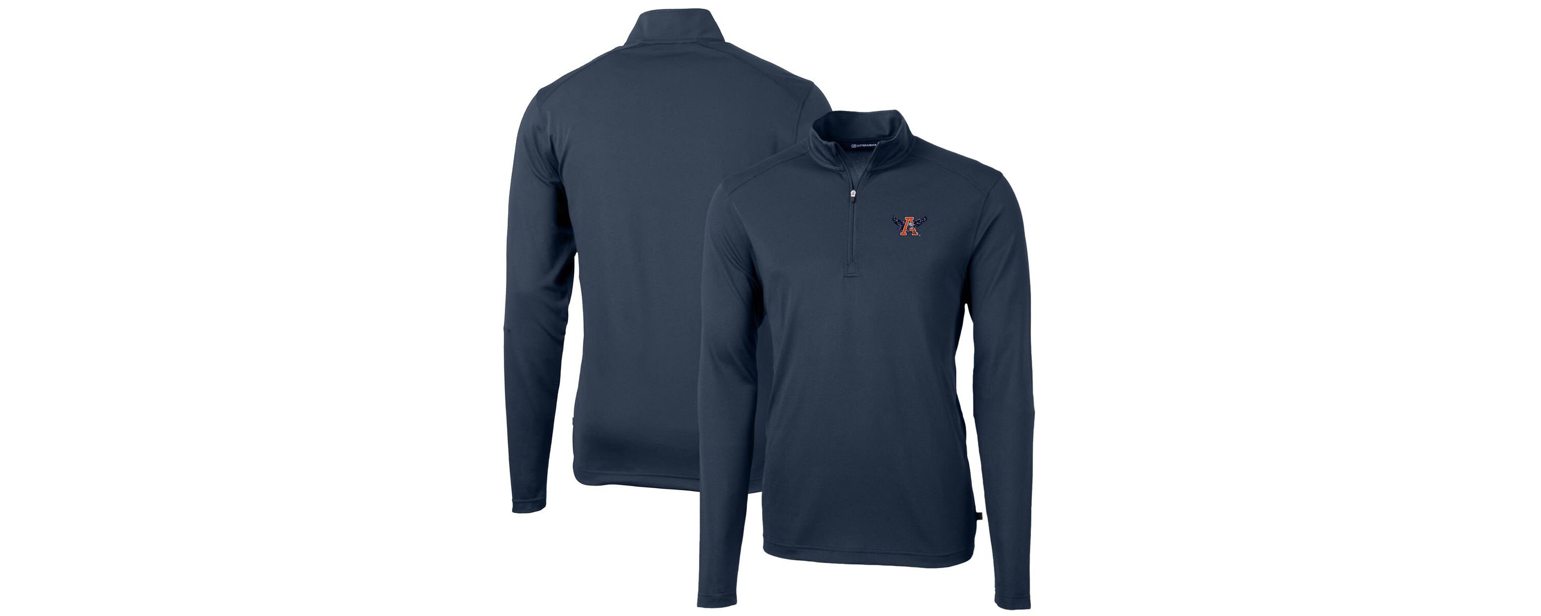 NCAA Auburn Tigers Virtue Eco Pique Recycled Quarter-Zip Pullover Top