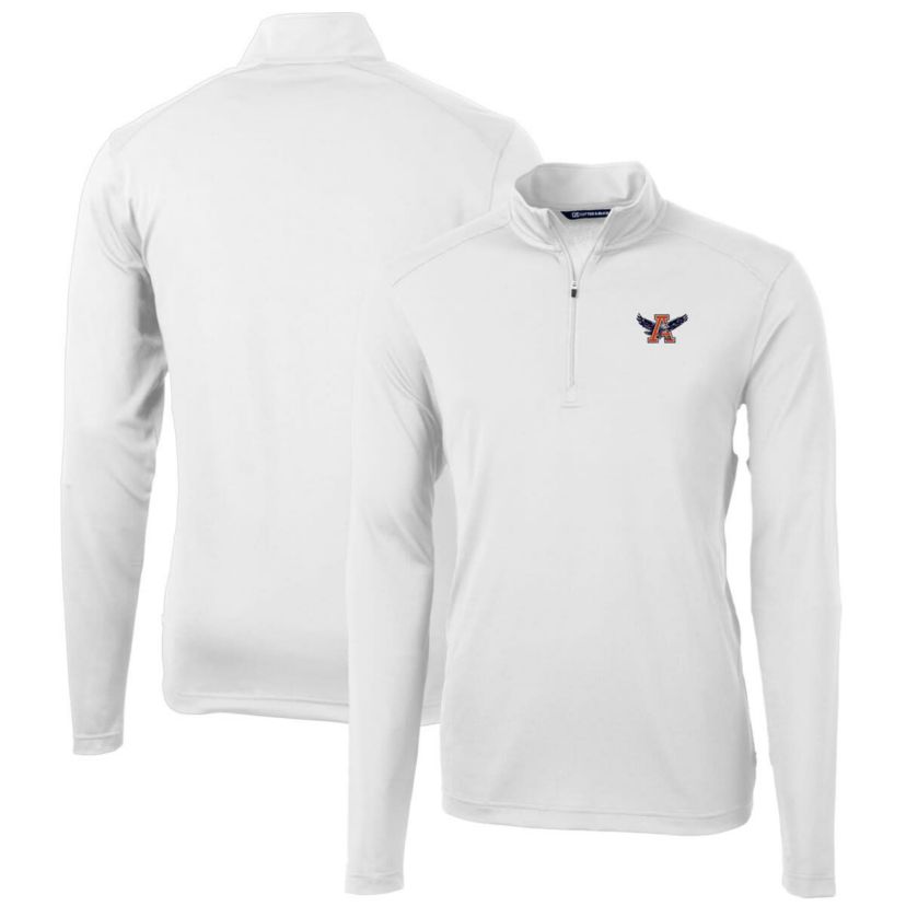 NCAA Auburn Tigers Virtue Eco Pique Recycled Quarter-Zip Pullover Top