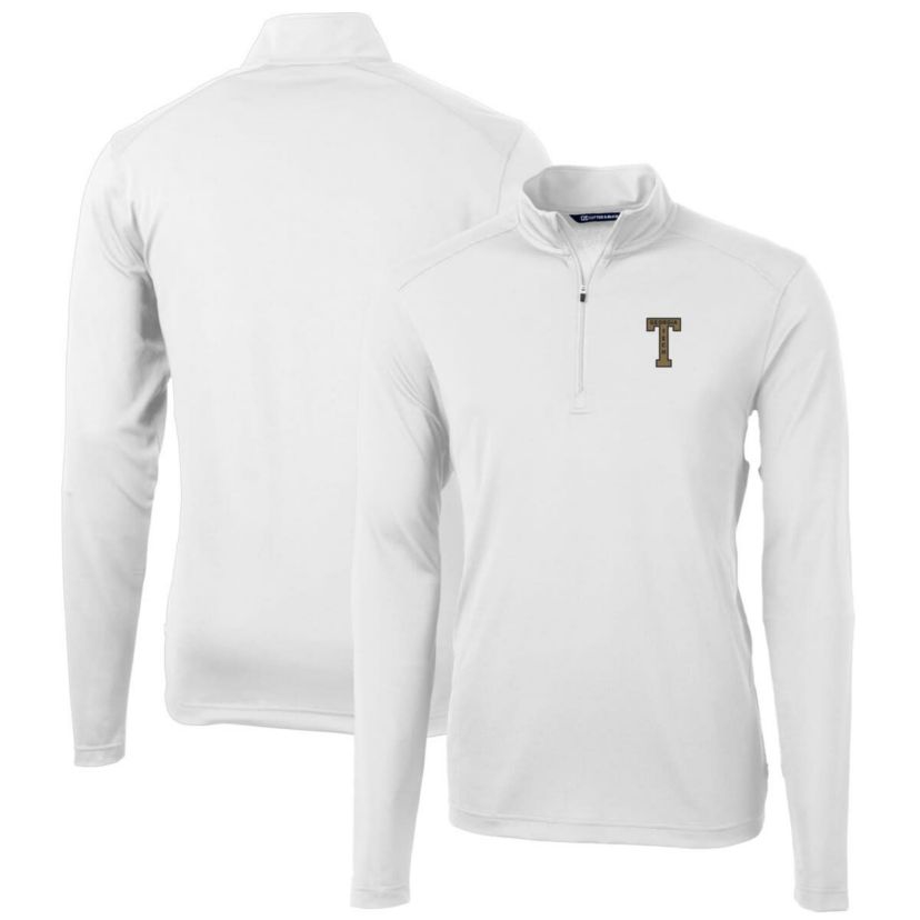 Georgia Tech Yellow Jackets NCAA Georgia Tech Jackets Virtue Eco Pique Recycled Quarter-Zip Pullover Top