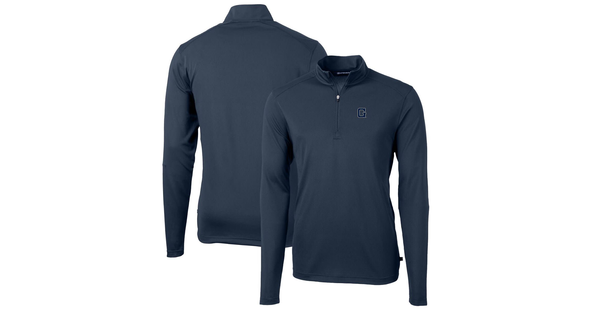 NCAA Georgetown Hoyas Virtue Eco Pique Recycled Quarter-Zip Pullover Top
