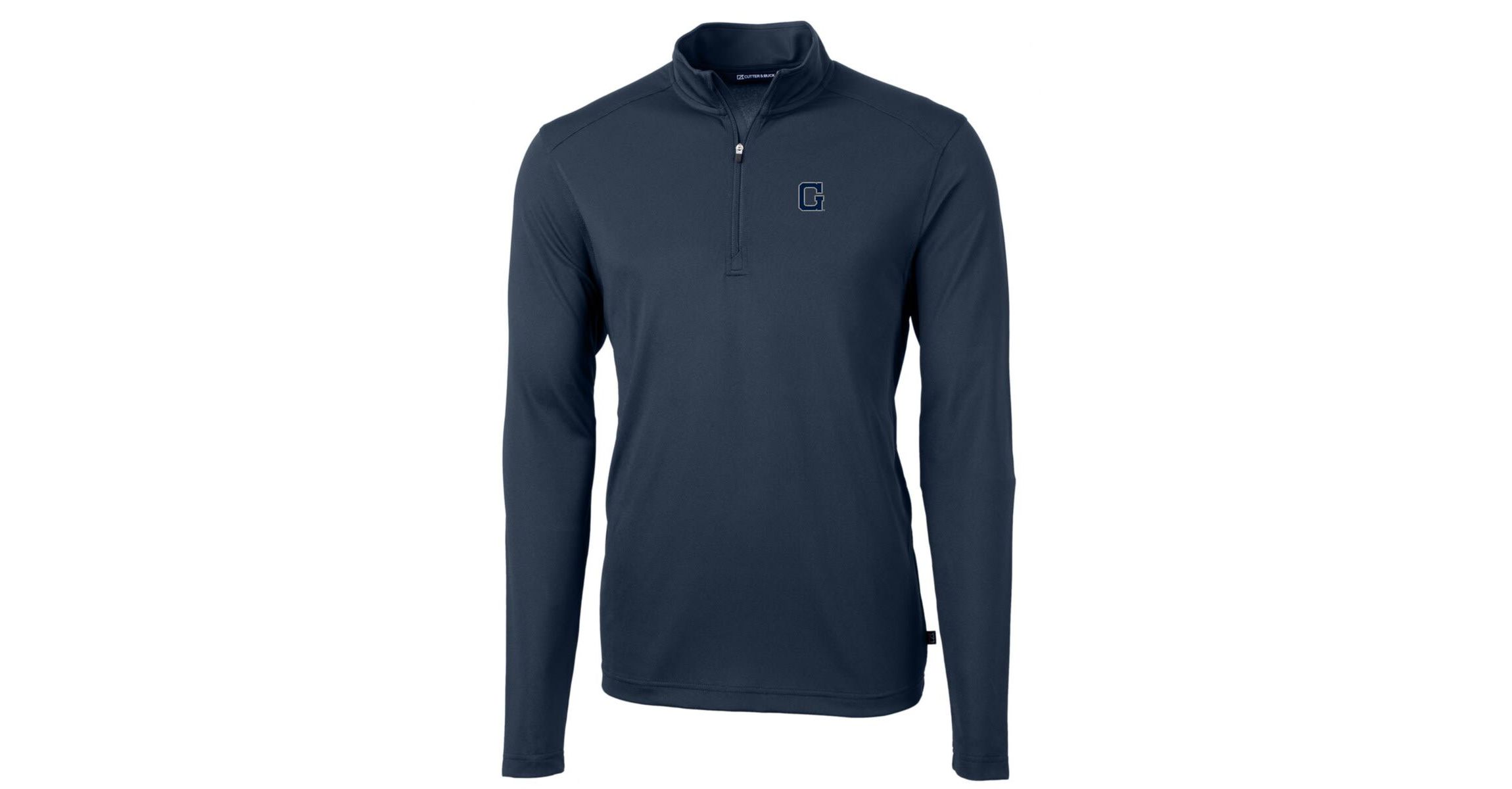 NCAA Georgetown Hoyas Virtue Eco Pique Recycled Quarter-Zip Pullover Top