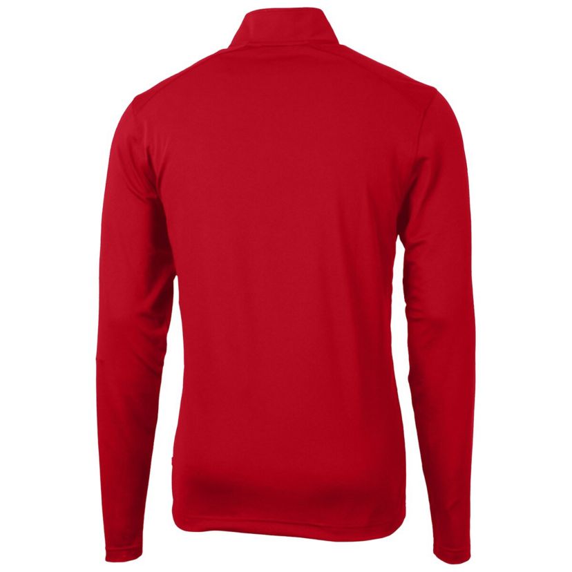 NCAA Kansas Jayhawks Virtue Eco Pique Recycled Quarter-Zip Pullover Top