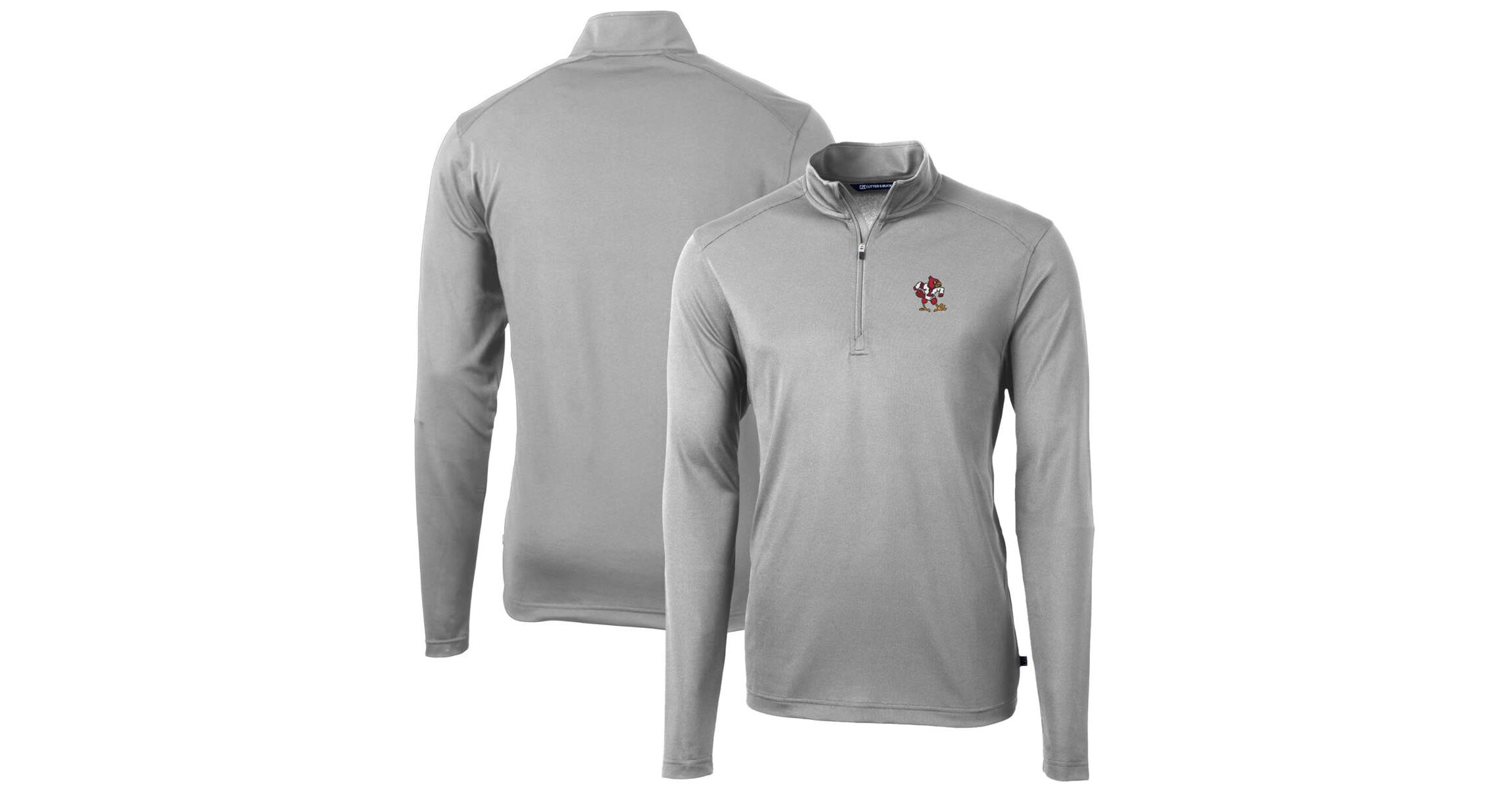 NCAA Louisville Cardinals Virtue Eco Pique Recycled Quarter-Zip Pullover Top