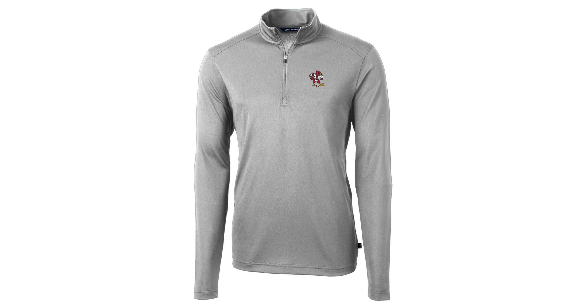 NCAA Louisville Cardinals Virtue Eco Pique Recycled Quarter-Zip Pullover Top