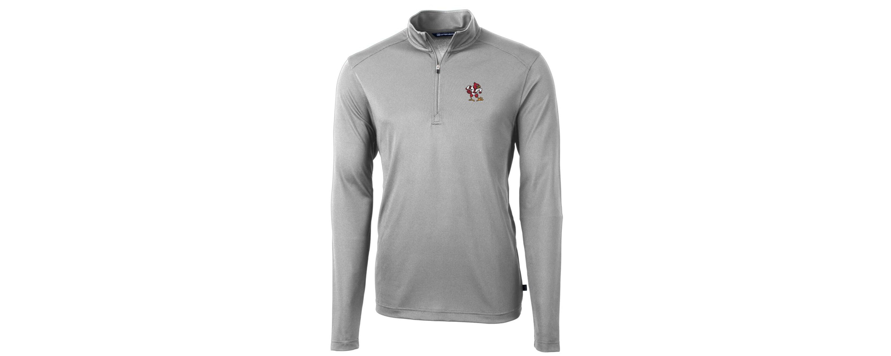 NCAA Louisville Cardinals Virtue Eco Pique Recycled Quarter-Zip Pullover Top