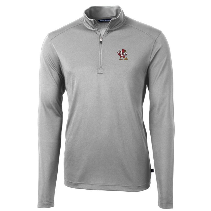 NCAA Louisville Cardinals Virtue Eco Pique Recycled Quarter-Zip Pullover Top
