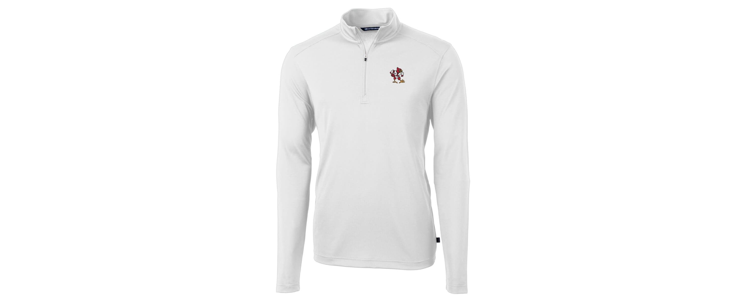 NCAA Louisville Cardinals Virtue Eco Pique Recycled Quarter-Zip Pullover Top