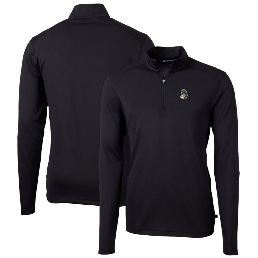 NCAA Michigan State Spartans Virtue Eco Pique Recycled Quarter-Zip Pullover Top