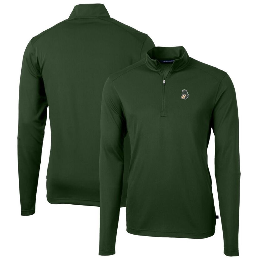 NCAA Michigan State Spartans Virtue Eco Pique Recycled Quarter-Zip Pullover Top