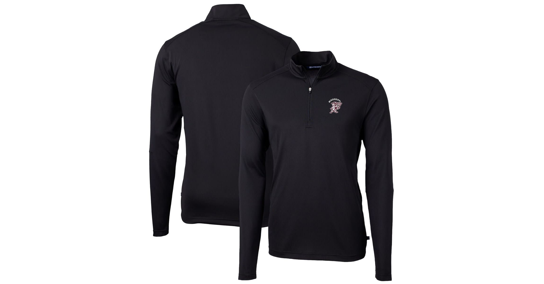 NCAA Mississippi State Bulldogs Virtue Eco Pique Recycled Quarter-Zip Pullover Top