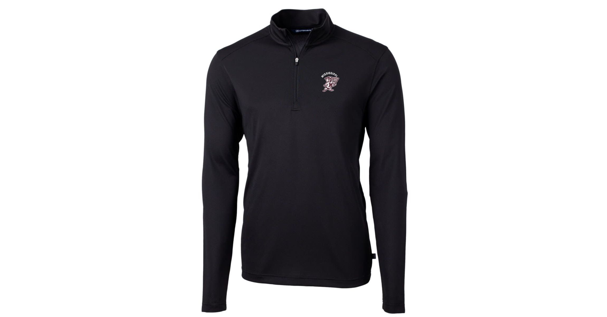 NCAA Mississippi State Bulldogs Virtue Eco Pique Recycled Quarter-Zip Pullover Top