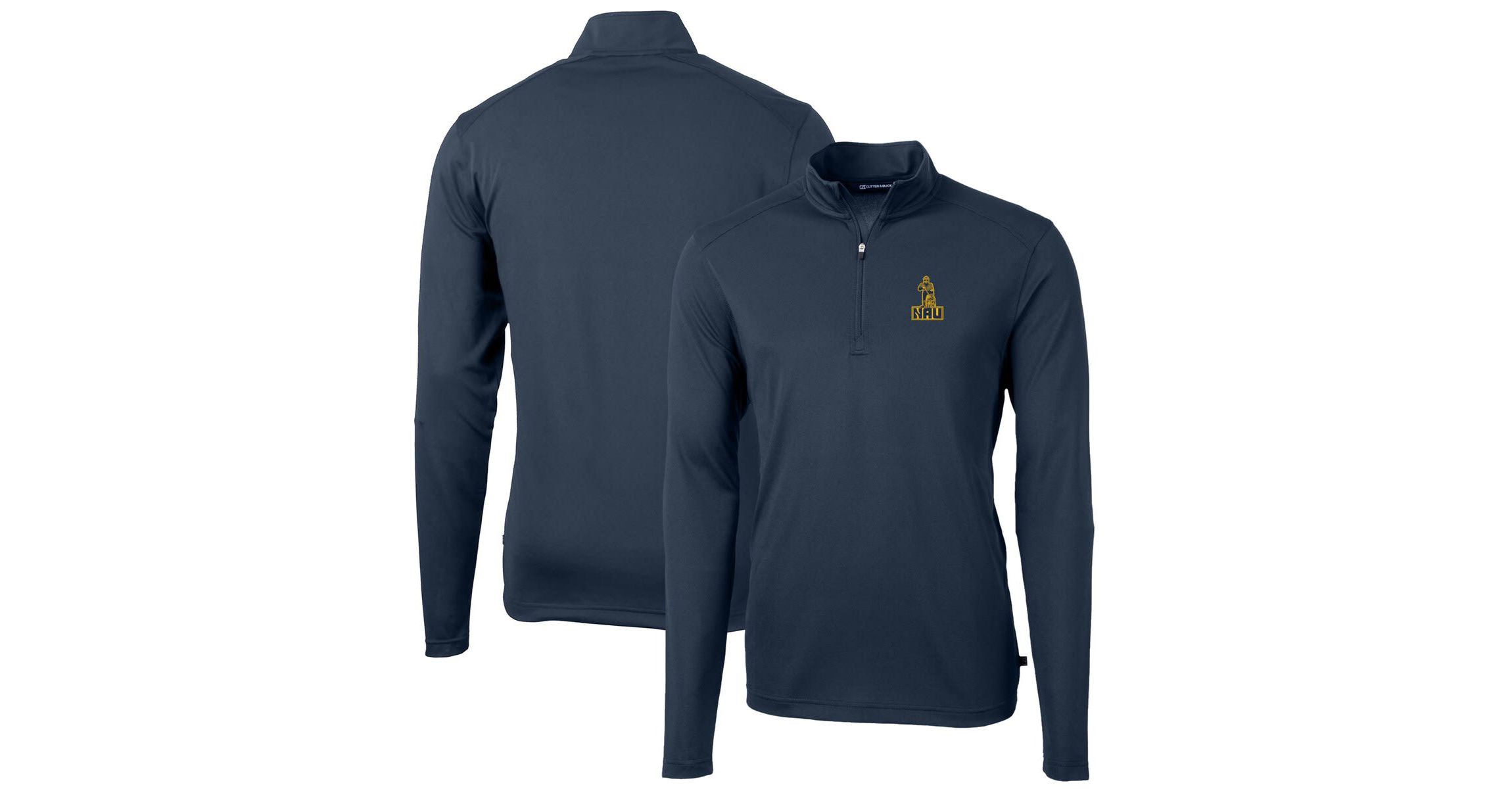 NCAA Northern Arizona Lumberjacks Virtue Eco Pique Recycled Quarter-Zip Pullover Top