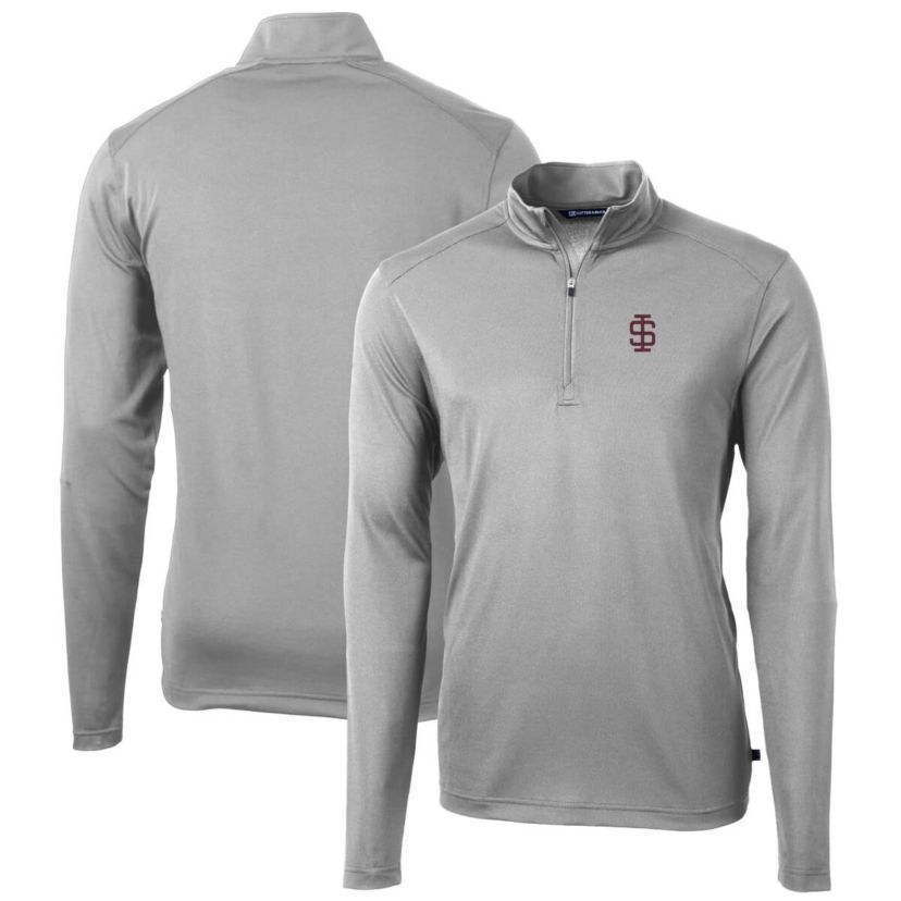 NCAA Southern Illinois Salukis Virtue Eco Pique Recycled Quarter-Zip Pullover Top