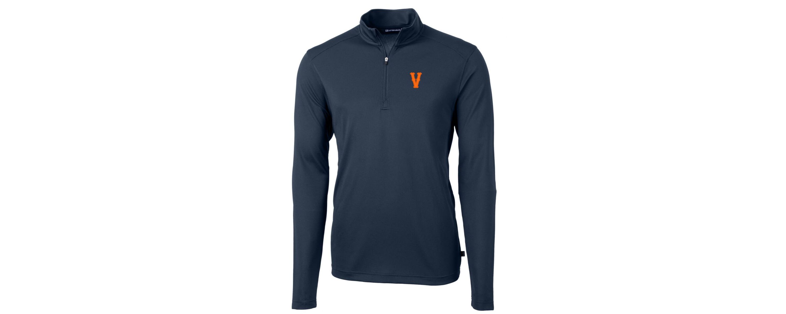 NCAA Virginia Cavaliers Vintage Virtue Eco Pique Recycled Quarter-Zip Pullover Top
