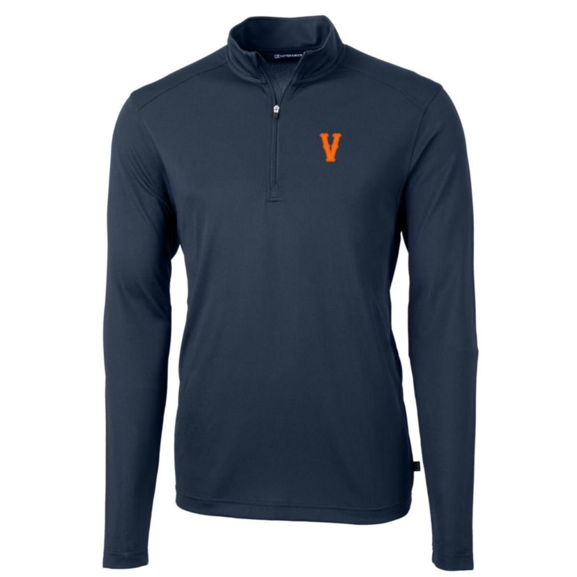 NCAA Virginia Cavaliers Vintage Virtue Eco Pique Recycled Quarter-Zip Pullover Top