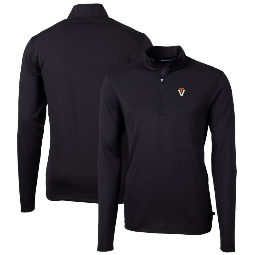 NCAA Virginia Tech Hokies Virtue Eco Pique Recycled Quarter-Zip Pullover Top