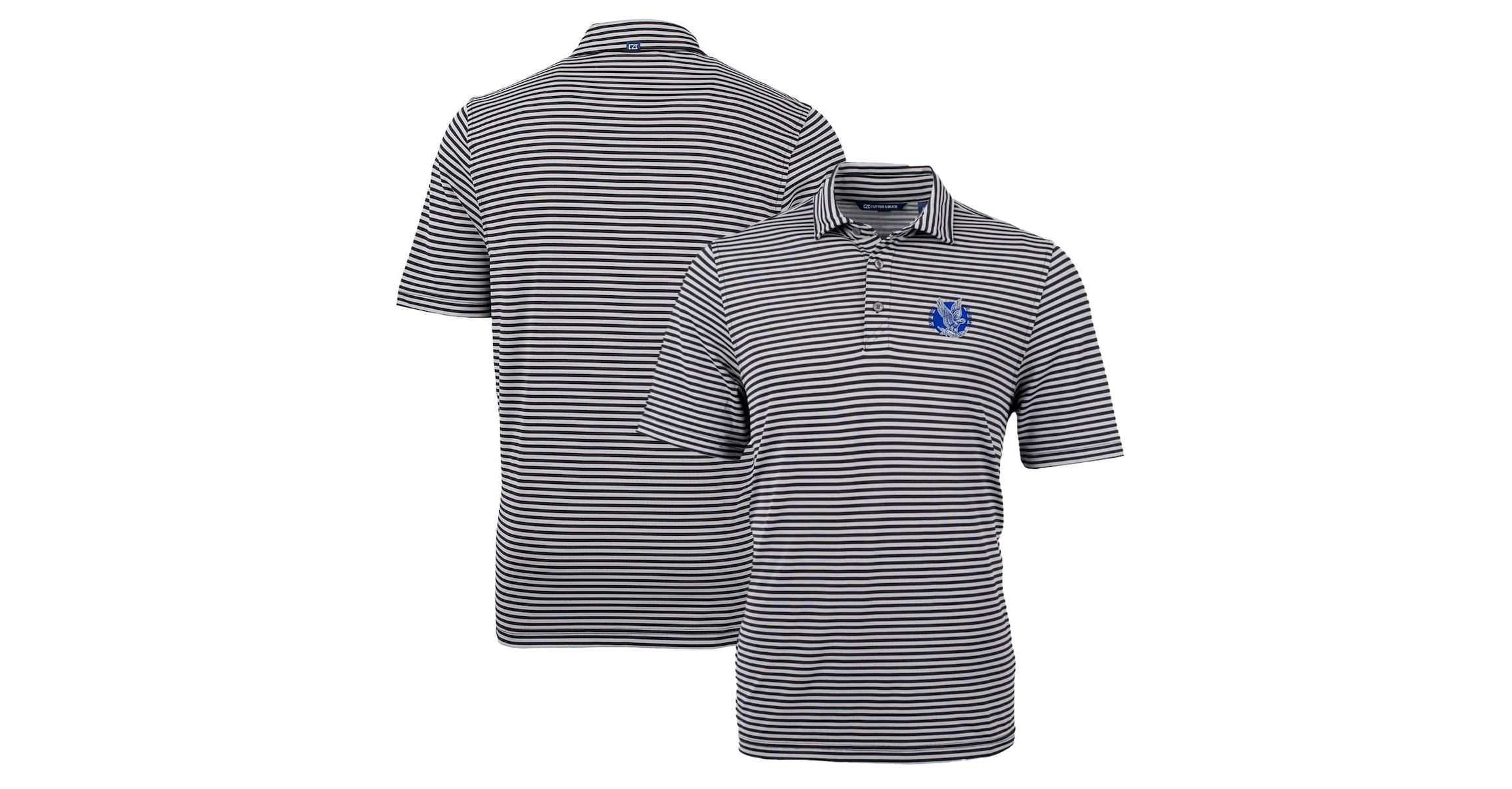 NCAA Air Force Falcons Throwback Logo Virtue Eco Pique Stripe Recycled Polo