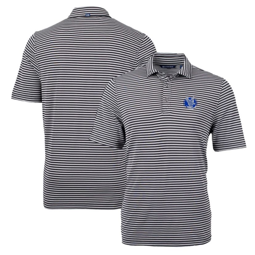 NCAA Air Force Falcons Throwback Logo Virtue Eco Pique Stripe Recycled Polo