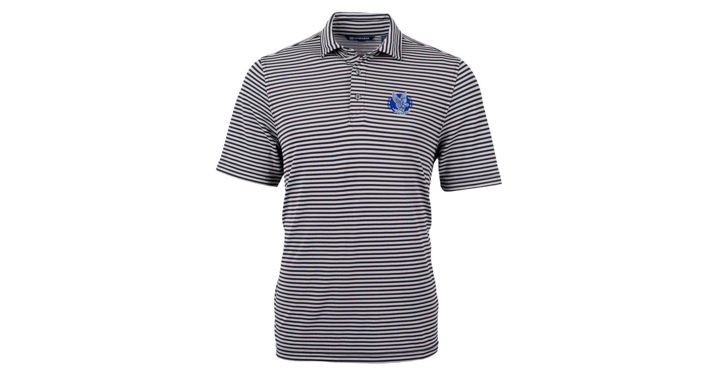 NCAA Air Force Falcons Throwback Logo Virtue Eco Pique Stripe Recycled Polo